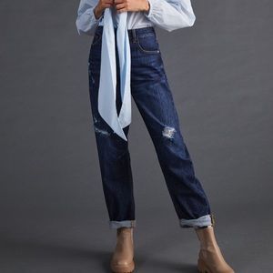 Anthropologie Pilcro The Bow Boyfriend Jeans